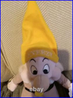Disney's SNOW WHITE'S 7 DWARFS Lot (7) Beanie Plush Disney Theme Park Tags
