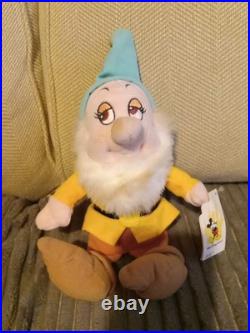 Disney's SNOW WHITE'S 7 DWARFS Lot (7) Beanie Plush Disney Theme Park Tags