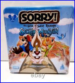 Disney's Splash Mountain Board Game SORRY Theme Park Edition 2005 SEALED NEW