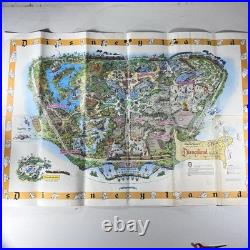 Disneyland 1958 Version B Theme Park Map Walt Disney Rare Folded