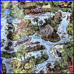 Disneyland 1958 Version B Theme Park Map Walt Disney Rare Folded