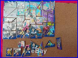 Disneyland 60th Anniversary Puzzle Pin set 1, 2, 3 and 4 with Chasers Complete