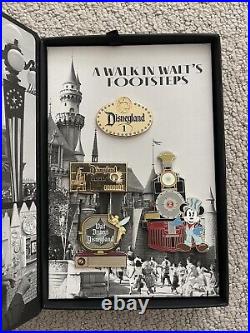 Disneyland A Walk In Walt's Footsteps Pins LE of 500 Box Set