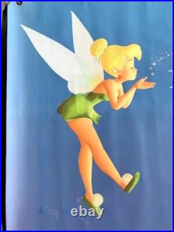 Disneyland Anniversary Theme Park Used Tinkerbell Sign Large Banner RARE Disney