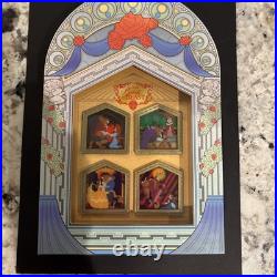 Disneyland Beauty and the Beast Disney Theme Park Pin Set Limited 1000 NEW