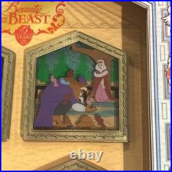 Disneyland Beauty and the Beast Disney Theme Park Pin Set Limited 1000 NEW