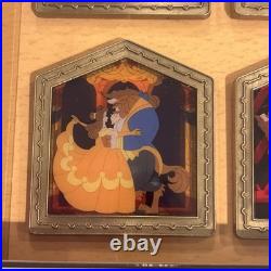 Disneyland Beauty and the Beast Disney Theme Park Pin Set Limited 1000 NEW