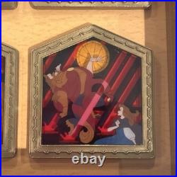 Disneyland Beauty and the Beast Disney Theme Park Pin Set Limited 1000 NEW