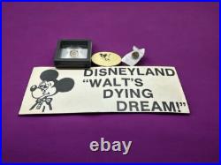 Disneyland Cast Member 1984 Strike Memorabilia Lot (2 Pins & More)