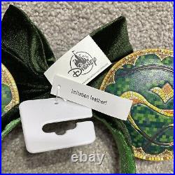 Disneyland Club 33 Emerald 55th Anniversary Minnie Ears Headband Limited Edition
