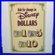 Disneyland Disney Dollars Program Vintage 1998 Theme Park Sign Mickey Mouse