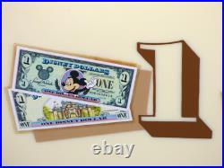 Disneyland Disney Dollars Program Vintage 1998 Theme Park Sign Mickey Mouse