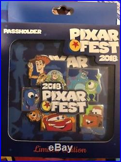 Disneyland Disney Parks Pixar Fest 2018 Jumbo Logo Annual Passholder AP Pin
