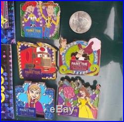 Disneyland Dlr 60th Diamond Paint The Night Parade Mystery Pin Full Set Disney