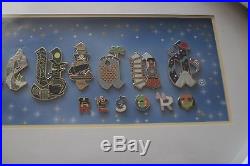 Disneyland Gothic Icons Framed Pin Set 16 pin set