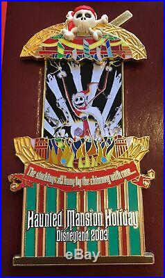 Disneyland Haunted Mansion Holiday Stretching Portraits 4-Pin Boxed Set