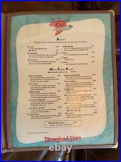 Disneyland Hotel Monorail Cafe Restaurant Menu Vintage Theme Park