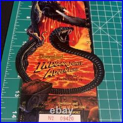 Disneyland Indiana Jones Temple Of The Forbidden Eye Commemorative Ticket New