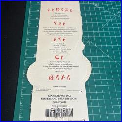 Disneyland Indiana Jones Temple Of The Forbidden Eye Commemorative Ticket New