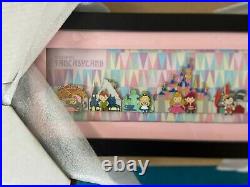 Disneyland Its a Small World Fantasyland 7 Pin Set LE 250 Framed COA Limited Ed