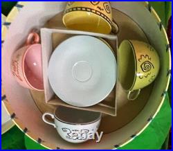 Disneyland MAD TEA PARTY SET 0f 4 50th Anniversary COA LE 1500 GIFT 4 CHRISTMAS