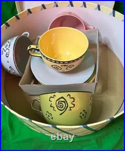 Disneyland MAD TEA PARTY SET 0f 4 50th Anniversary COA LE 1500 GIFT 4 CHRISTMAS