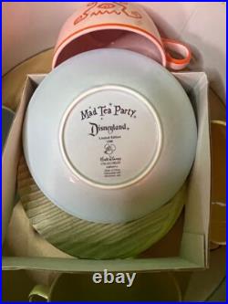 Disneyland MAD TEA PARTY SET 0f 4 50th Anniversary COA LE 1500 GIFT 4 CHRISTMAS
