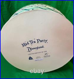 Disneyland MAD TEA PARTY SET 0f 4 50th Anniversary COA LE 1500 GIFT 4 CHRISTMAS