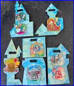 Disneyland Magic 2022 Collection Disney Park 9 Pin Set Castle Tinker Bell Star