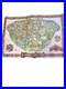 Disneyland Map Poster 1978 Vintage Walt Disney Productions Theme Park Big Thunde