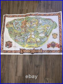 Disneyland Map Poster 1978 Vintage Walt Disney Productions Theme Park Big Thunde
