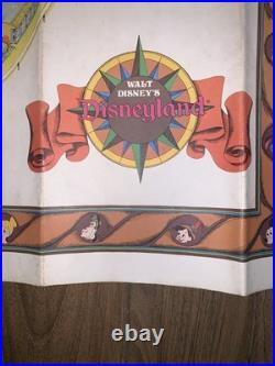 Disneyland Map Poster 1978 Vintage Walt Disney Productions Theme Park Big Thunde