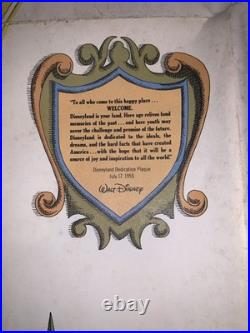 Disneyland Map Poster 1978 Vintage Walt Disney Productions Theme Park Big Thunde