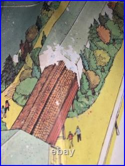 Disneyland Map Poster 1978 Vintage Walt Disney Productions Theme Park Big Thunde