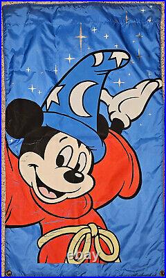 Disneyland Original Theme Park Light Post Mickey Mouse Fantasia Banner