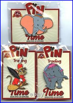 Disneyland Paris Pin Trading Time Dumbo 3-Pin Set (LE 400)