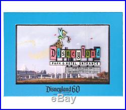 Disneyland Park 60th Anniversary Jumbo Marquee Tinkerbell Matted LE 1000 Pin