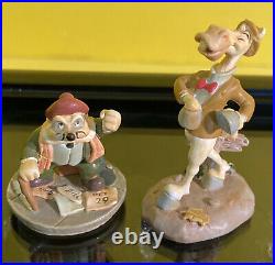 Disneyland Park Mr Toad Pewter Miniature Set Wind In The Willows