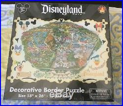 Disneyland Park Puzzle Decorative Border 1000 Pieces 18 x 26 Brand New Sealed