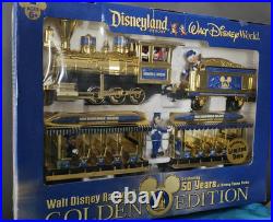 Disneyland Resort Disney World 50 Years Golden Ltd Ed Theme Park Ed Railroad Set Disneyland Resort Disney World 50 Years Golden Ltd Ed Theme Park Ed Railroad Set