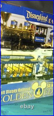 Disneyland Resort Disney World 50 Years Golden Ltd Ed Theme Park Ed Railroad Set