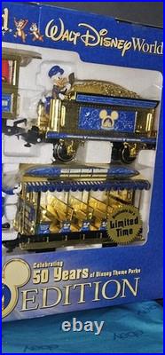 Disneyland Resort Disney World 50 Years Golden Ltd Ed Theme Park Ed Railroad Set