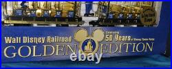 Disneyland Resort Disney World 50 Years Golden Ltd Ed Theme Park Ed Railroad Set