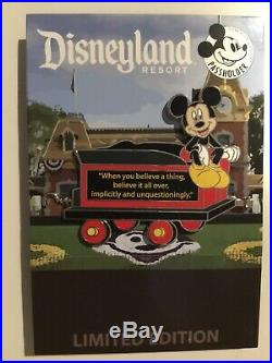 Disneyland Resort Quarterly Train Series Pins. Complete set of 6, AP LE