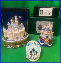 Disneyland SLEEPING BEAUTY CASTLE Collection 50th ANNIVERSARY Trinket Boxes WOW