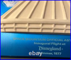 Disneyland Space Mountain Inaugural Flight Official Astronaut Summer 1977 plaque