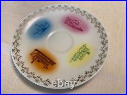 Disneyland & Theme Parks Vintage Ceramic Plate & Teacup Featuring Attractions