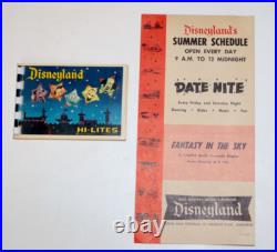 Disneyland vintage theme park ephemera souvenir lot set HI-LITES photo book