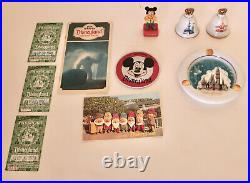 Disneyland vintage theme park ephemera souvenir lot set hotel hanger pen folder