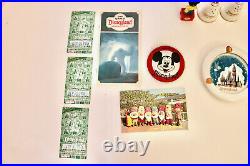 Disneyland vintage theme park ephemera souvenir lot set hotel hanger pen folder
